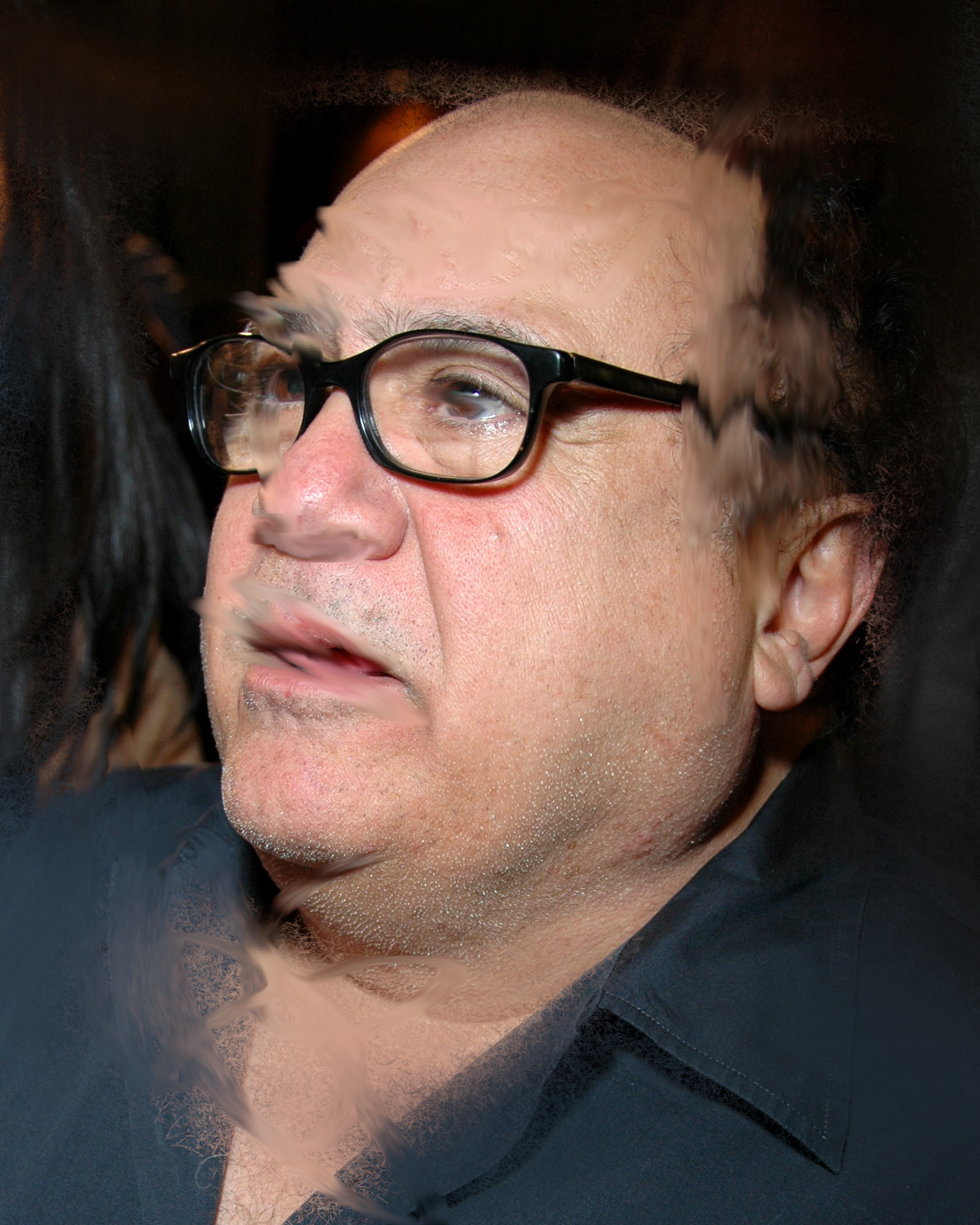 Scuffed Danny A scuffed photo of Danny Devito